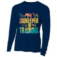 Funny Zookeepping Zookeeper Job Keeping Gift Zoo Keeper In Training Cooling Performance Long Sleeve Crew