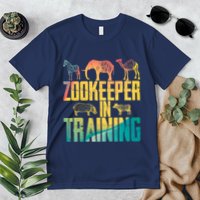 Funny Zookeepping Zookeeper Job Keeping Gift Zoo Keeper In Training Premium T-Shirt