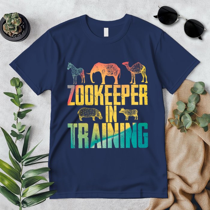 Funny Zookeepping Zookeeper Job Keeping Gift Zoo Keeper In Training Premium T-Shirt