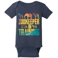 Funny Zookeepping Zookeeper Job Keeping Gift Zoo Keeper In Training Baby Bodysuit