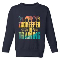 Funny Zookeepping Zookeeper Job Keeping Gift Zoo Keeper In Training Toddler Sweatshirt