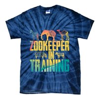 Funny Zookeepping Zookeeper Job Keeping Gift Zoo Keeper In Training Tie-Dye T-Shirt