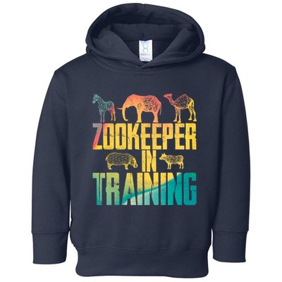 Funny Zookeepping Zookeeper Job Keeping Gift Zoo Keeper In Training Toddler Hoodie