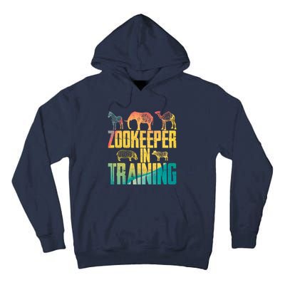 Funny Zookeepping Zookeeper Job Keeping Gift Zoo Keeper In Training Tall Hoodie