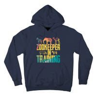 Funny Zookeepping Zookeeper Job Keeping Gift Zoo Keeper In Training Tall Hoodie