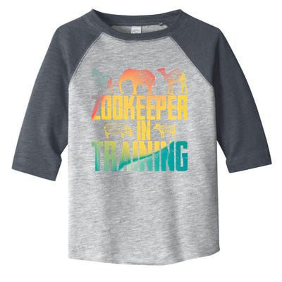 Funny Zookeepping Zookeeper Job Keeping Gift Zoo Keeper In Training Toddler Fine Jersey T-Shirt