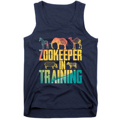 Funny Zookeepping Zookeeper Job Keeping Gift Zoo Keeper In Training Tank Top