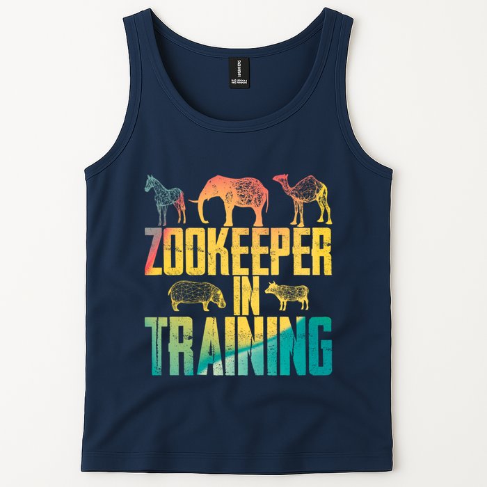 Funny Zookeepping Zookeeper Job Keeping Gift Zoo Keeper In Training Tank Top