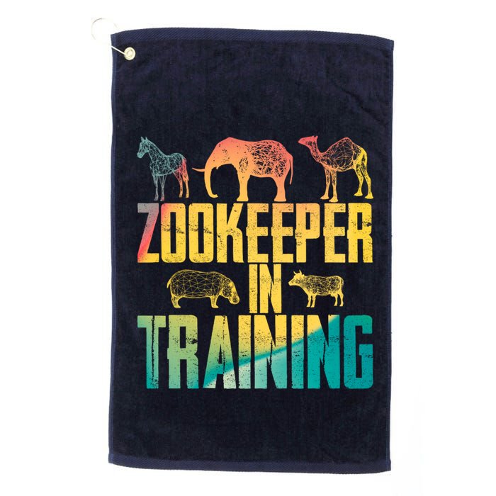 Funny Zookeepping Zookeeper Job Keeping Gift Zoo Keeper In Training Golf Towel