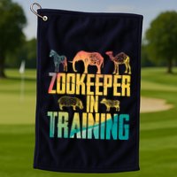 Funny Zookeepping Zookeeper Job Keeping Gift Zoo Keeper In Training Golf Towel
