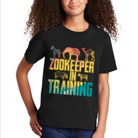 Funny Zookeepping Zookeeper Job Keeping Gift Zoo Keeper In Training Kids T-Shirt