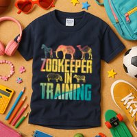 Funny Zookeepping Zookeeper Job Keeping Gift Zoo Keeper In Training Kids T-Shirt