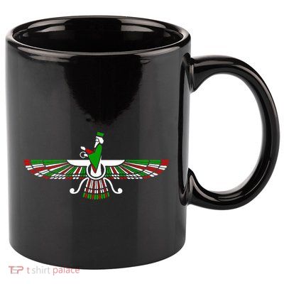 Faravahar Zarathustra Zoroastrian Farohar Iran Flag 11oz C Handle Ceramic Mug