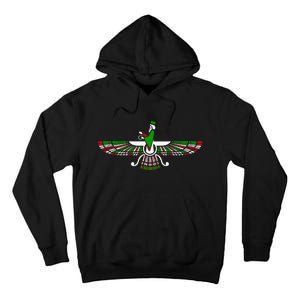 Faravahar Zarathustra Zoroastrian Farohar Iran Flag Tall Hoodie