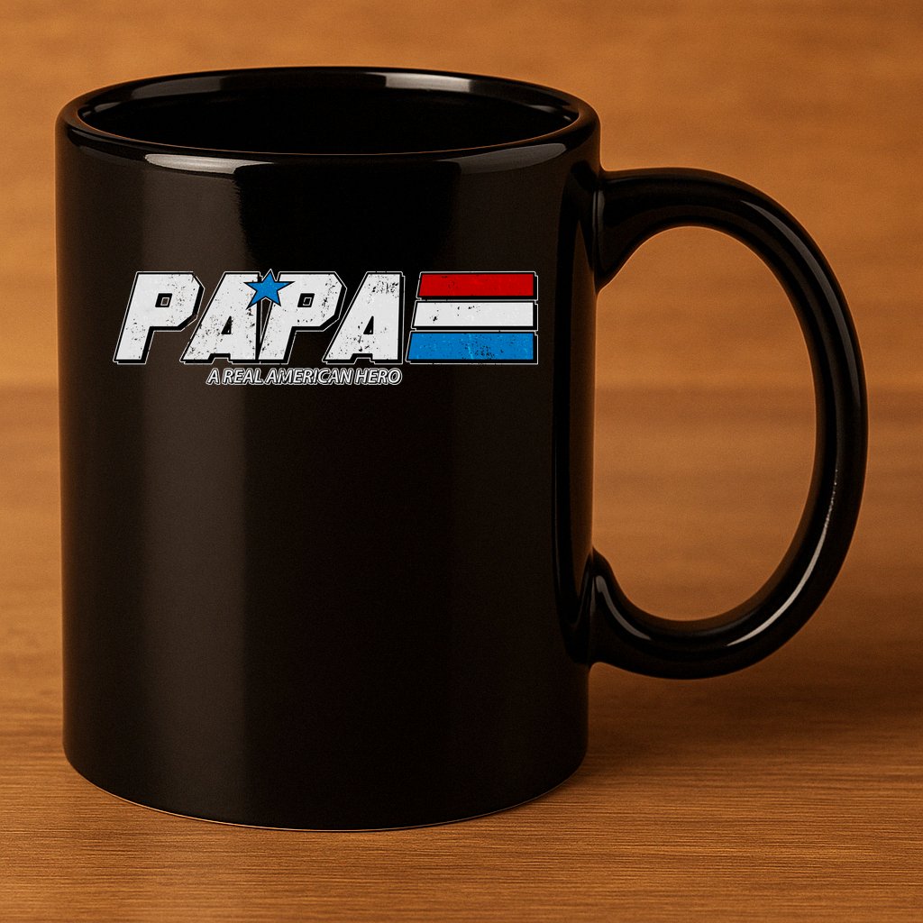 G.I. Papa Real American Hero 11oz C Handle Ceramic Mug