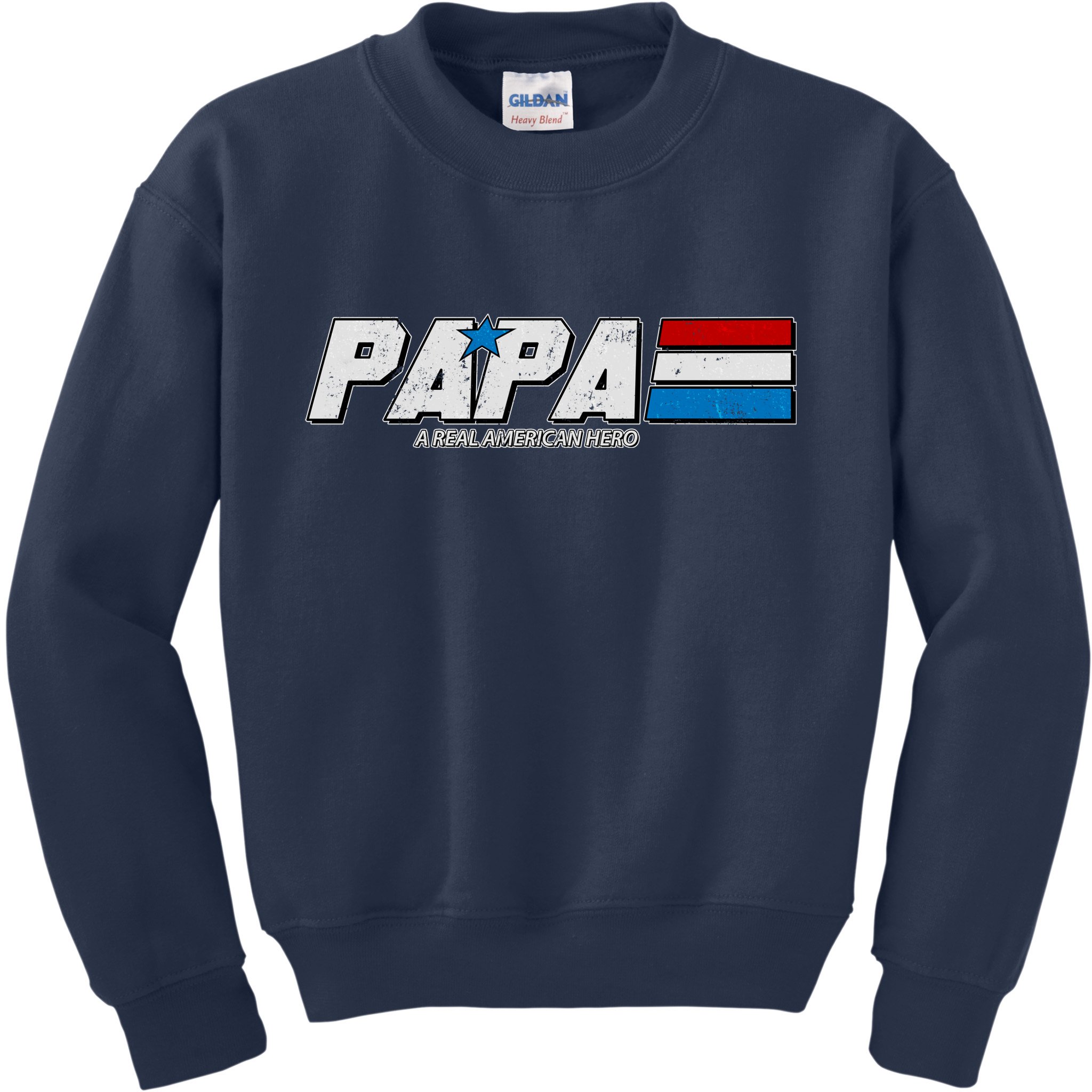 G.I. Papa Real American Hero Kids Sweatshirt