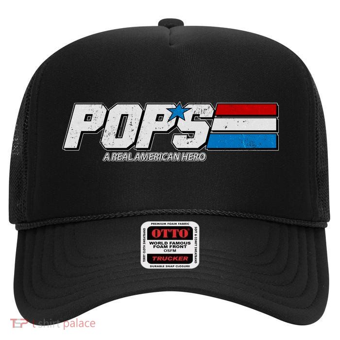 G.I. Pops Real American Hero High Crown Mesh Back Trucker Hat