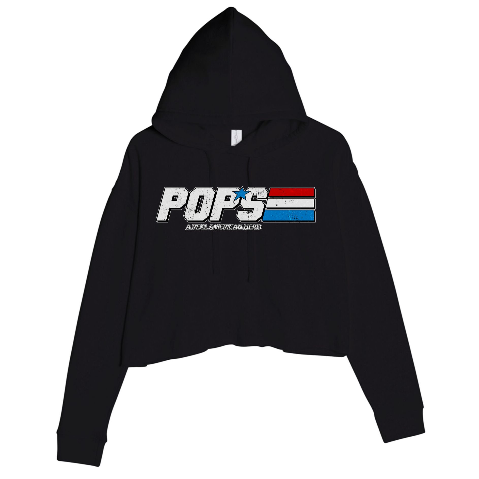 G.I. Pops Real American Hero Crop Fleece Hoodie
