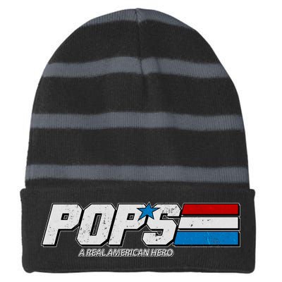 G.I. Pops Real American Hero Striped Beanie with Solid Band