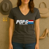 G.I. Pops Real American Hero Women's V-Neck T-Shirt