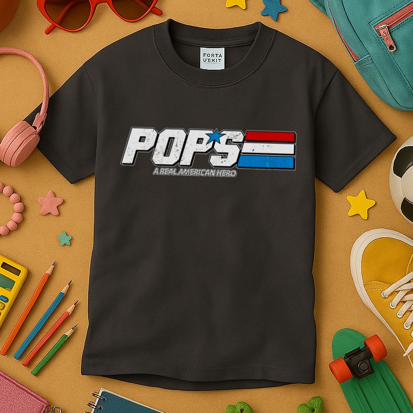 G.I. Pops Real American Hero Kids T-Shirt