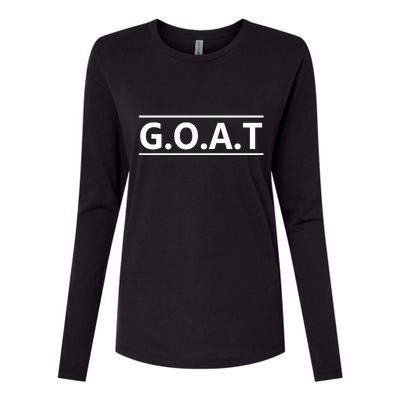 G.O.A.T Goat Great Of All Time Womens Cotton Relaxed Long Sleeve T-Shirt