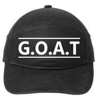 G.O.A.T Goat Great Of All Time 7-Panel Snapback Hat