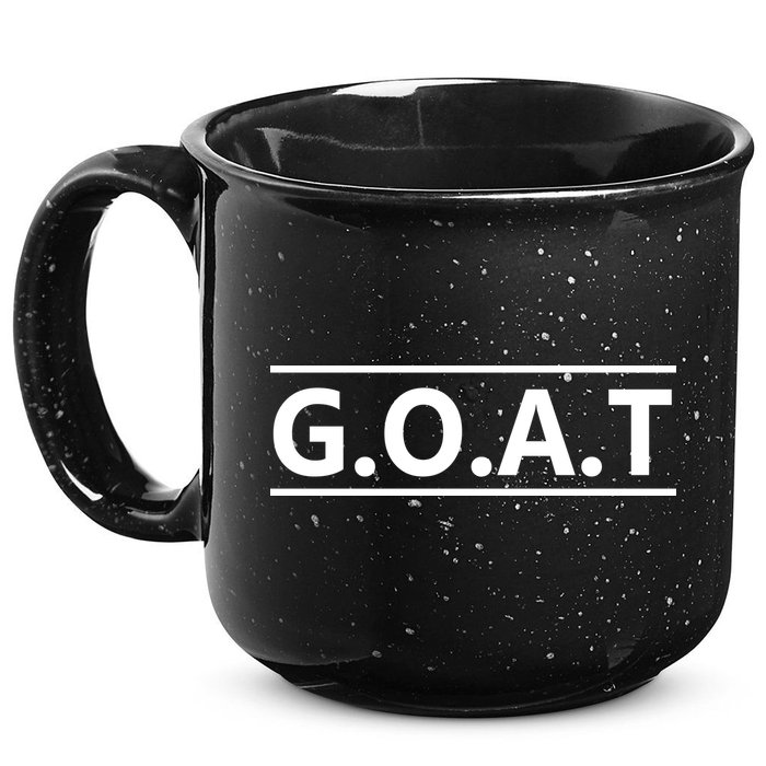 G.O.A.T Goat Great Of All Time 15oz Campfire Ceramic Mug