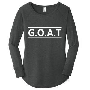 G.O.A.T Goat Great Of All Time Women's Perfect Tri Tunic Long Sleeve Shirt