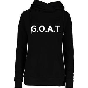 G.O.A.T Goat Great Of All Time Womens Funnel Neck Pullover Hood