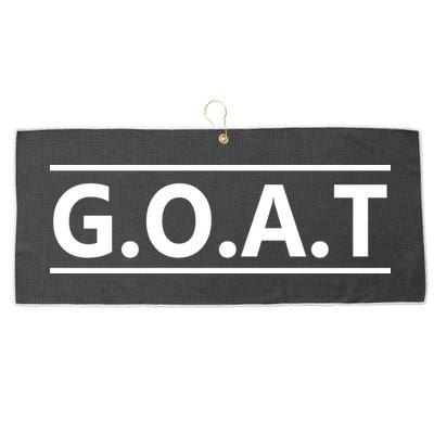 G.O.A.T Goat Great Of All Time Large Microfiber Waffle Golf Towel