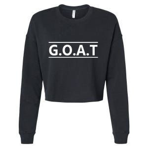 G.O.A.T Goat Great Of All Time Cropped Pullover Crew