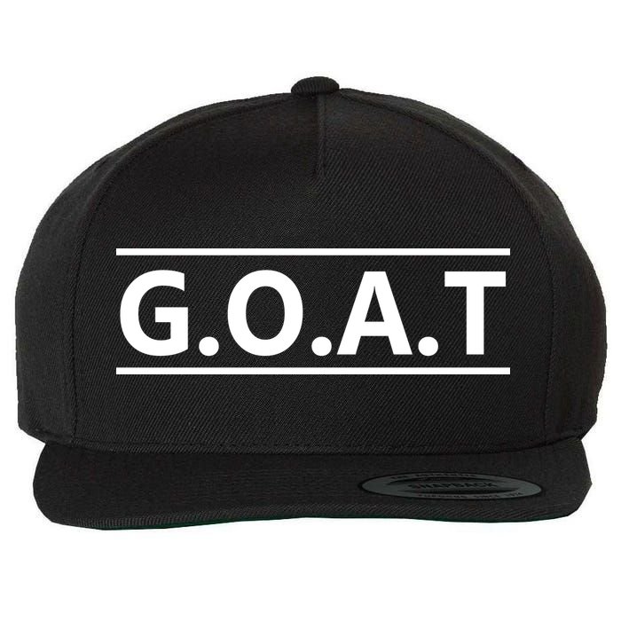 G.O.A.T Goat Great Of All Time Wool Snapback Cap