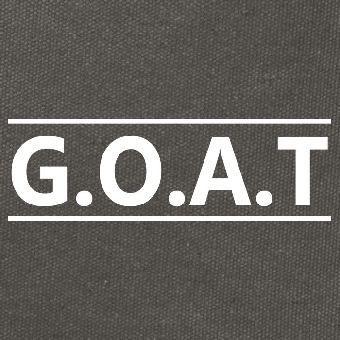 G.O.A.T Goat Great Of All Time Cotton Canvas Backpack