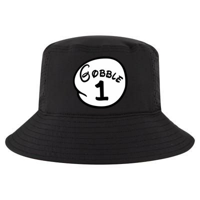 Gobble 1 2 3 Funny Thanksgiving Matching Cool Comfort Performance Bucket Hat
