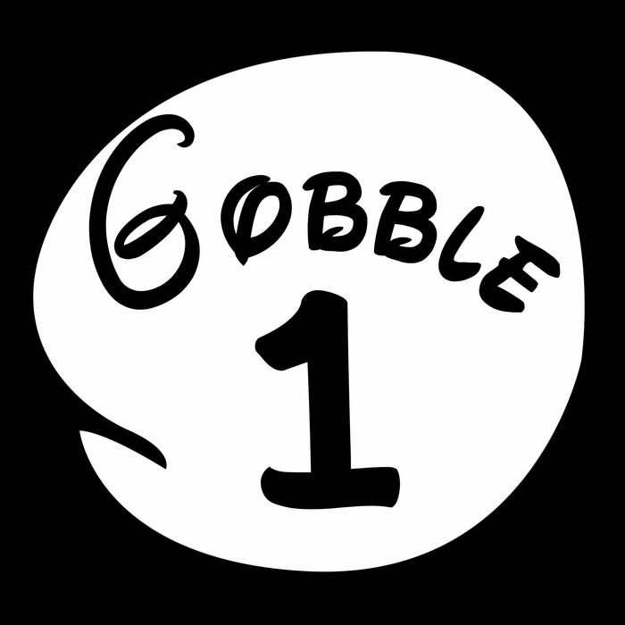 Gobble 1 2 3 Funny Thanksgiving Matching Flexfit Unipanel Trucker Cap