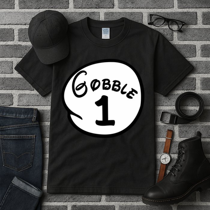 Gobble 1 2 3 Funny Thanksgiving Matching Tall T-Shirt