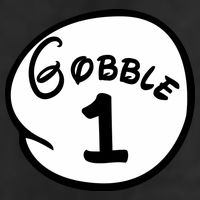 Gobble 1 2 3 Funny Thanksgiving Matching 25L Jumbo Tote