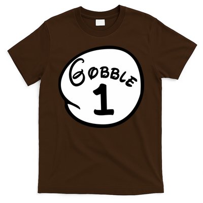 Gobble 1 2 3 Funny Thanksgiving Matching T-Shirt