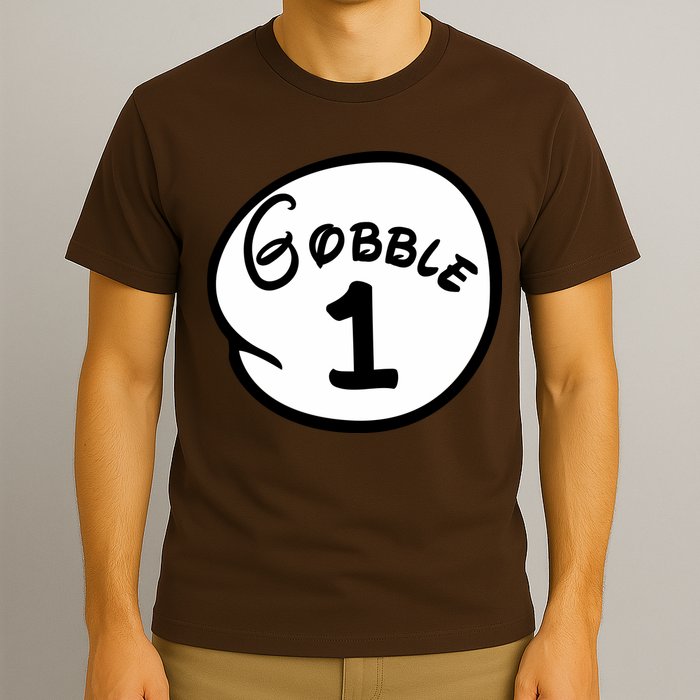 Gobble 1 2 3 Funny Thanksgiving Matching T-Shirt