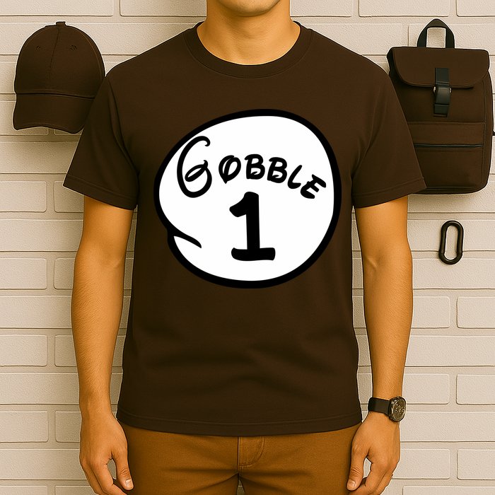 Gobble 1 2 3 Funny Thanksgiving Matching T-Shirt