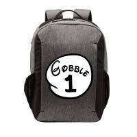 Gobble 1 2 3 Funny Thanksgiving Matching Vector Backpack