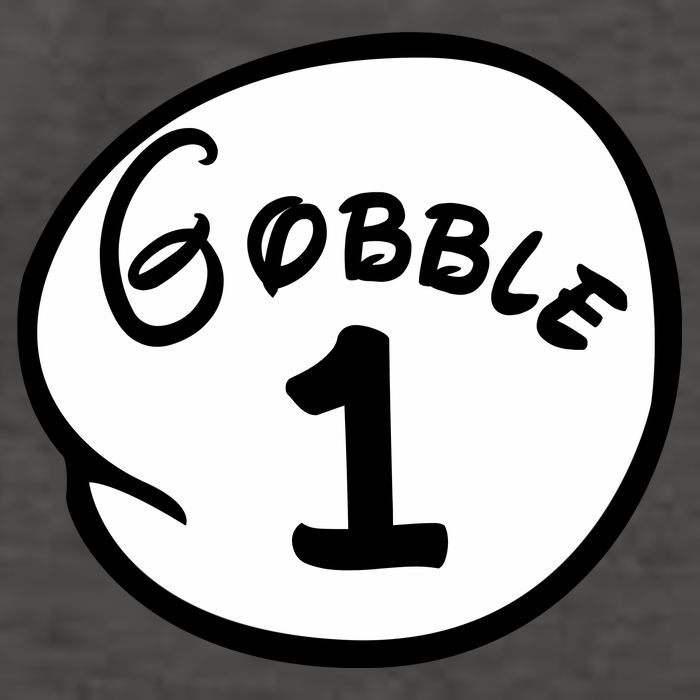 Gobble 1 2 3 Funny Thanksgiving Matching Vector Backpack