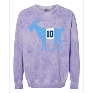 Messi Goat #10 Argentina Soccer Colorblast Crewneck Sweatshirt