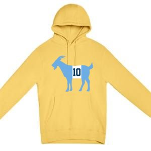 Messi Goat #10 Argentina Soccer Premium Pullover Hoodie