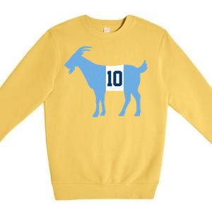 Messi Goat #10 Argentina Soccer Premium Crewneck Sweatshirt