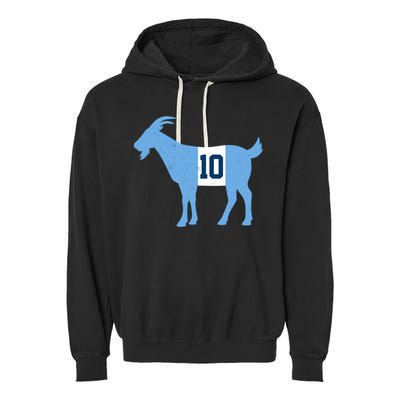Messi Goat #10 Argentina Soccer Garment-Dyed Fleece Hoodie