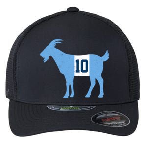 Messi Goat #10 Argentina Soccer Flexfit Unipanel Trucker Cap