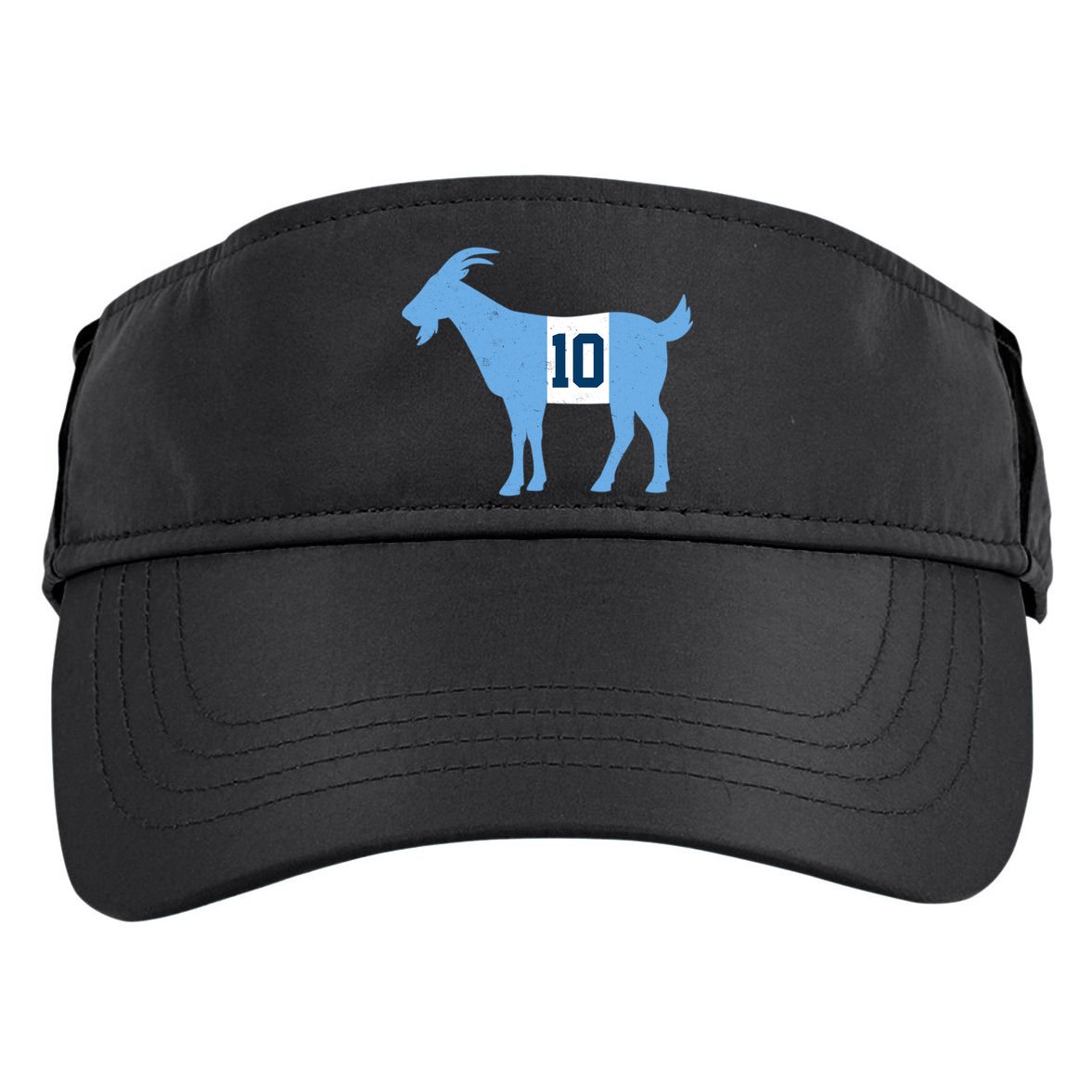 Messi Goat #10 Argentina Soccer Adult Drive Performance Visor