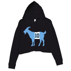 Messi Goat #10 Argentina Soccer Crop Fleece Hoodie